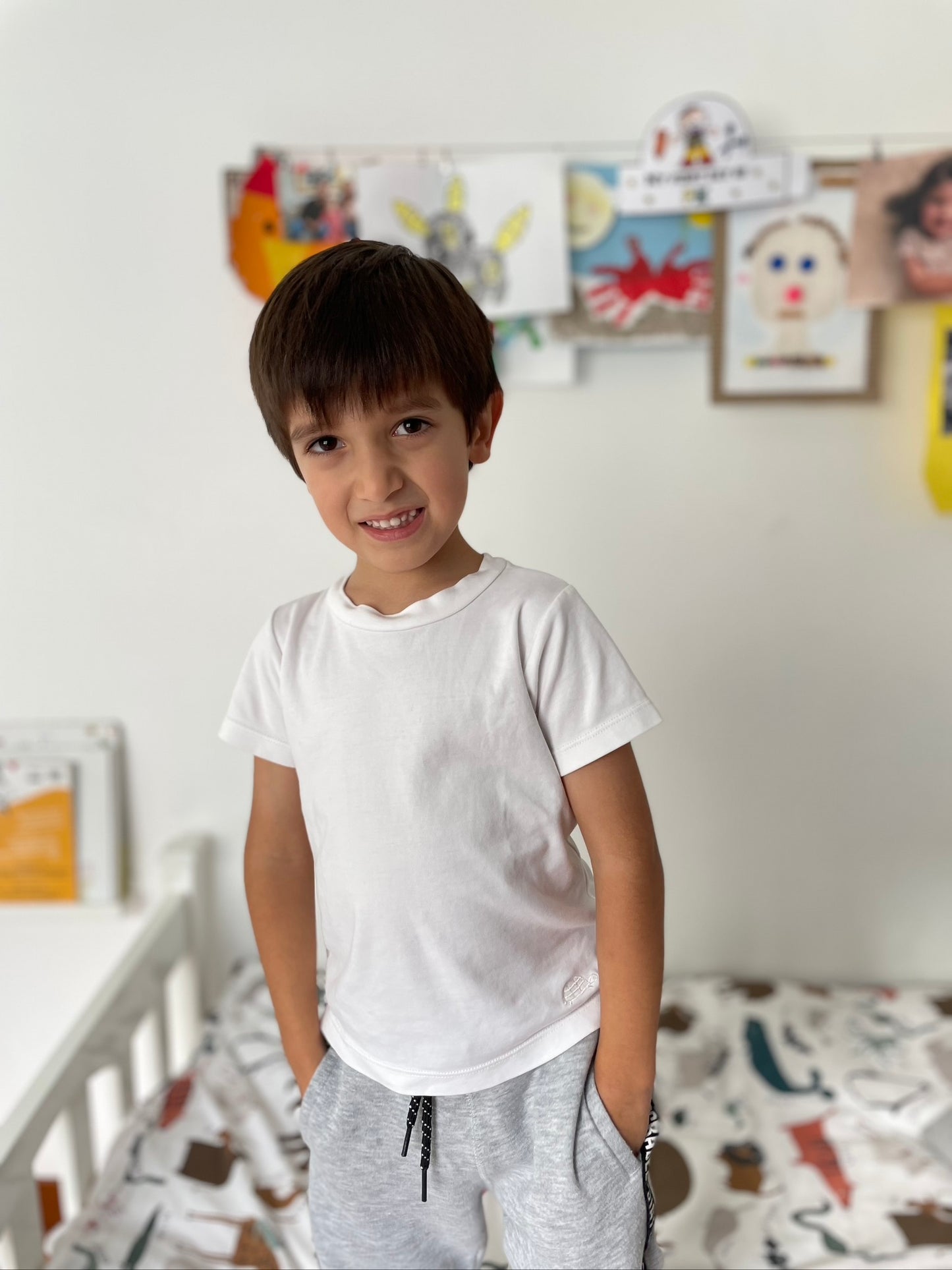 CAMISETA MANGA CORTA CUELLO LISO