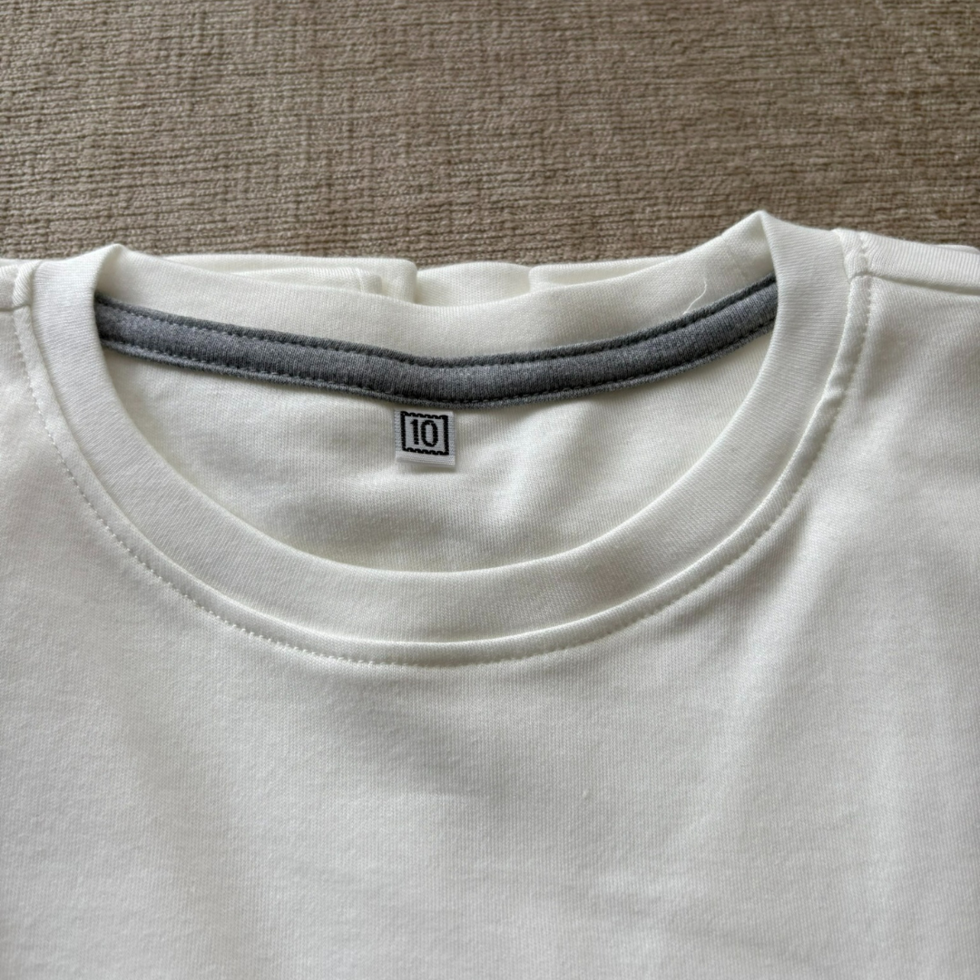 POLO MANGA LARGA COLOR ENTERO BLANCO