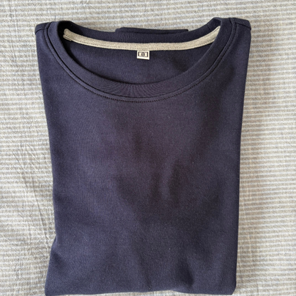 PIJAMA LISA ALGODON AZUL CHARCOAL