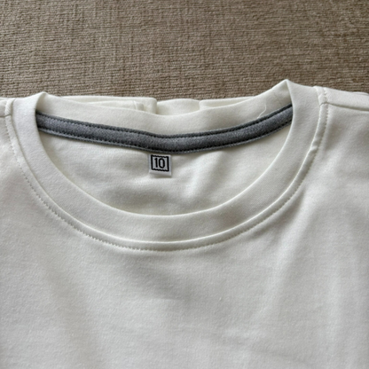 POLO MANGA LARGA COLOR ENTERO BLANCO