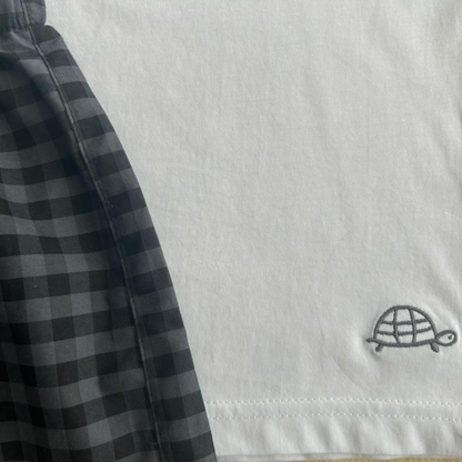 Pijama Algodón Boxer Gris