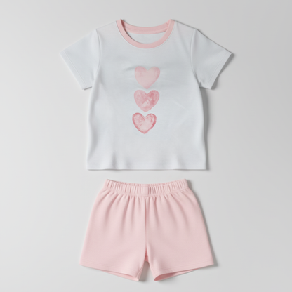 Pijama Algodón Corazón