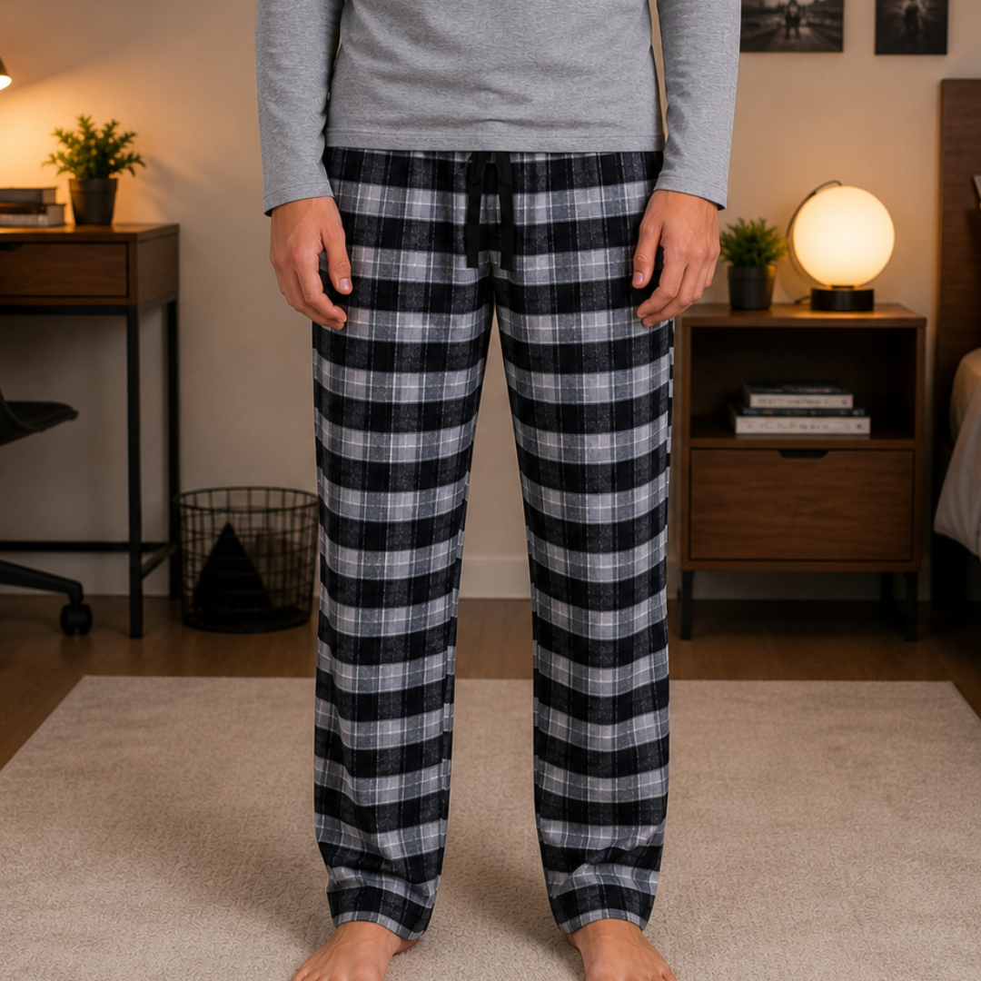 PIJAMA PANTALON FRANELA GRIS