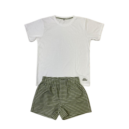 Pijama Algodón Boxer Verde