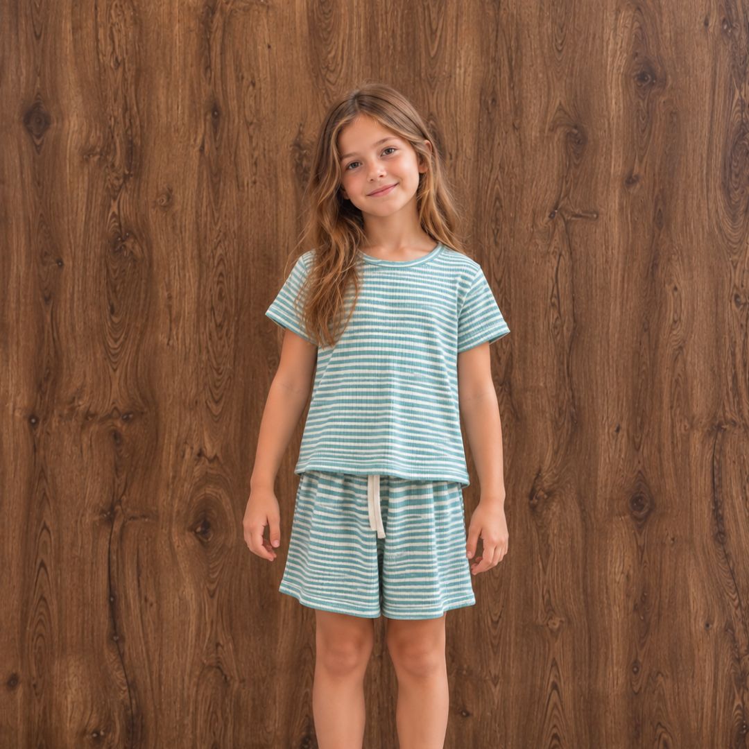 Pijama Algodón Rib Rayas