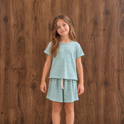 Pijama Algodón Rib Rayas